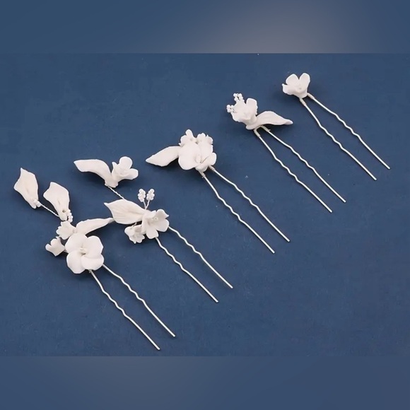 5pcs Wedding bridal hair pins flower New  ✨✨?? main image 4